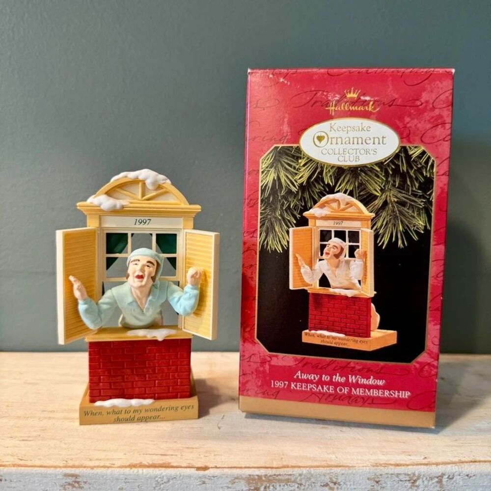1997 Hallmark Away to the Window Keepsake Ornament | Night Before Christmas
